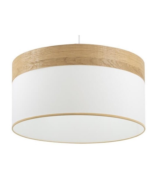 LÁMPARA DE TECHO CLOE 50 Ø METAL Y TEXTIL ROBLE MDMHOGAR