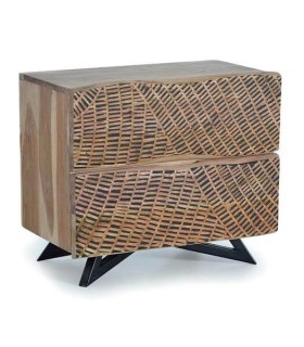 MESITA DE NOCHE KELAPA MADERA Y METAL