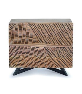 MESITA DE NOCHE KELAPA MADERA Y METAL