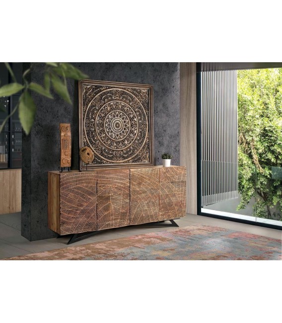 APARADOR KELAPA MADERA Y METAL MDMHOGAR