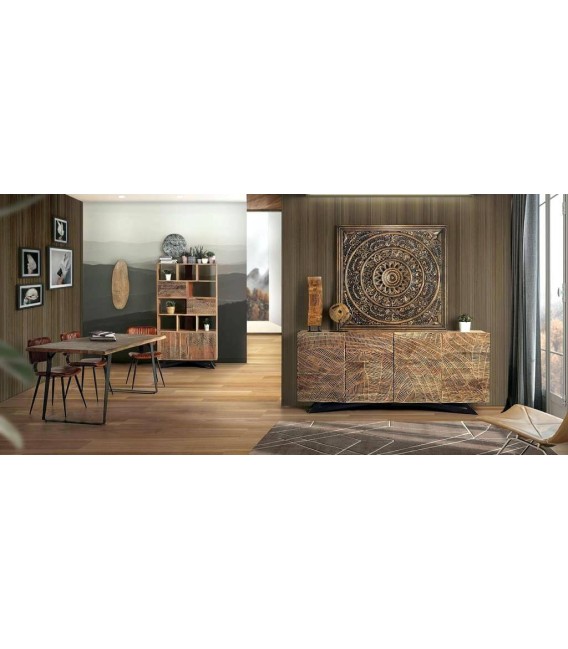 APARADOR KELAPA MADERA Y METAL MDMHOGAR