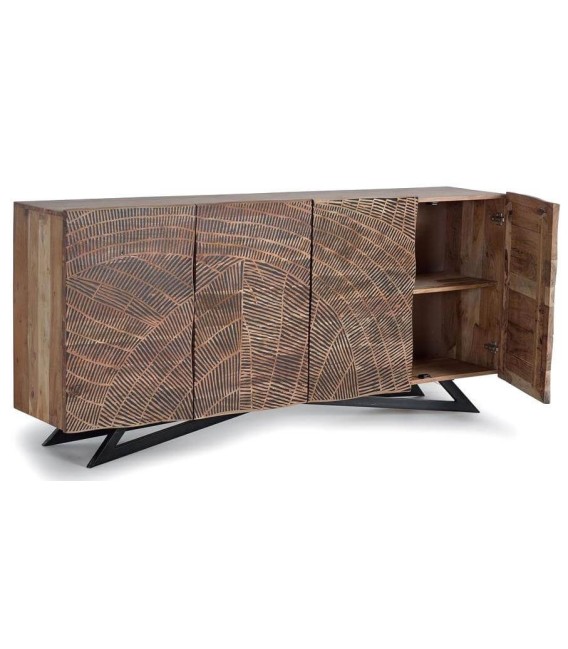 APARADOR KELAPA MADERA Y METAL MDMHOGAR