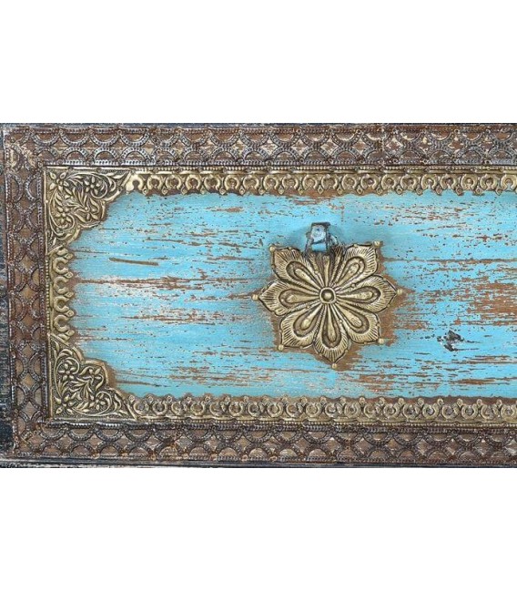 BAÚL MINGUELA MADERA Y METAL 