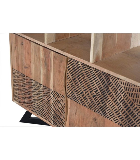 LIBRERÍA KELAPA MADERA Y METAL 