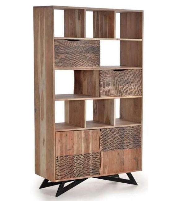 LIBRERÍA KELAPA MADERA Y METAL 