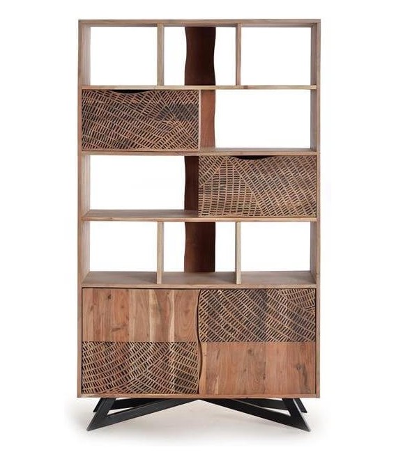 LIBRERÍA KELAPA MADERA Y METAL 