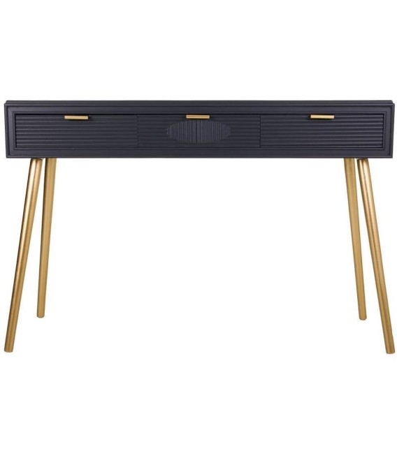 CONSOLA NEO 1 NEGRA MADERA Y METAL