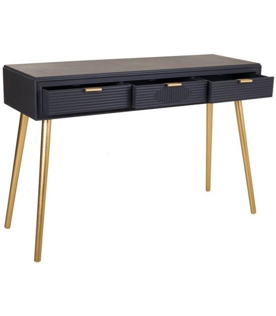 CONSOLA NEO 1 NEGRA MADERA Y METAL