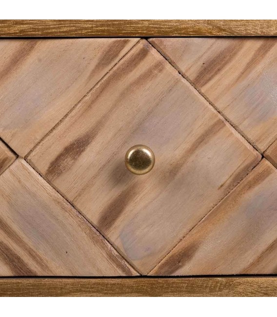 MESITA DE NOCHE NAXOS MADERA Y METAL