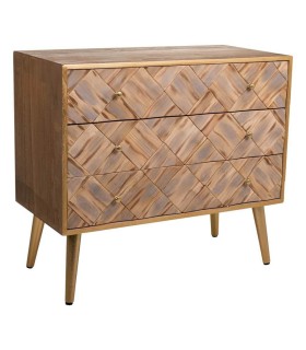 CÓMODA NAXOS MADERA Y METAL MDMHOGAR
