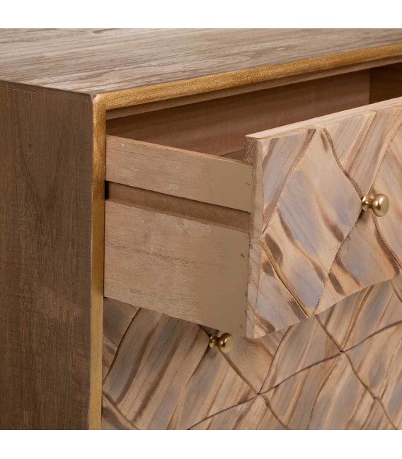 CÓMODA NAXOS MADERA Y METAL MDMHOGAR