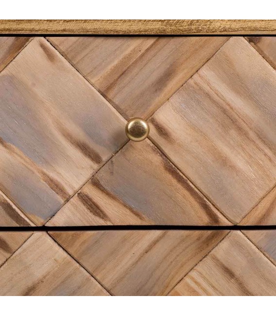 CÓMODA NAXOS MADERA Y METAL MDMHOGAR