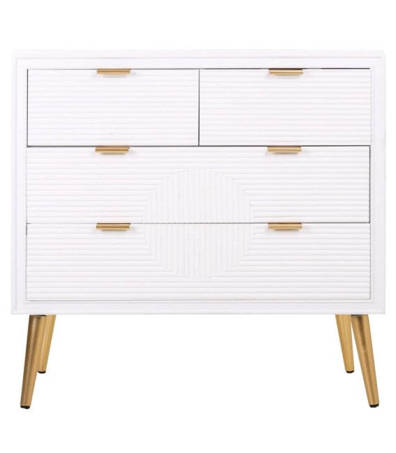 CÓMODA NEO BLANCO MADERA Y METAL 