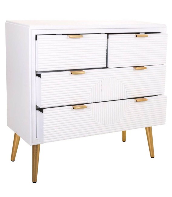 CÓMODA NEO BLANCO MADERA Y METAL 