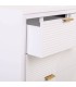 CÓMODA NEO BLANCO MADERA Y METAL 