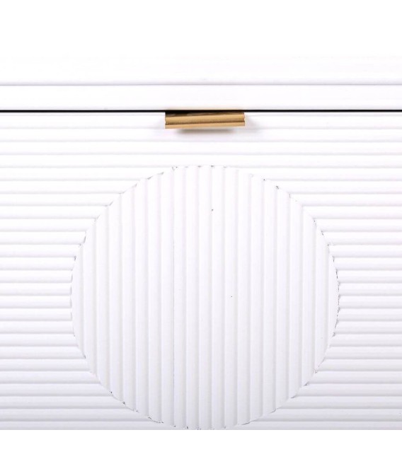 BANCO ZAPATERO NEO BLANCO MADERA Y METAL MDMHOGAR