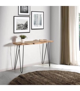 CONSOLA NATURA MADERA Y METAL 