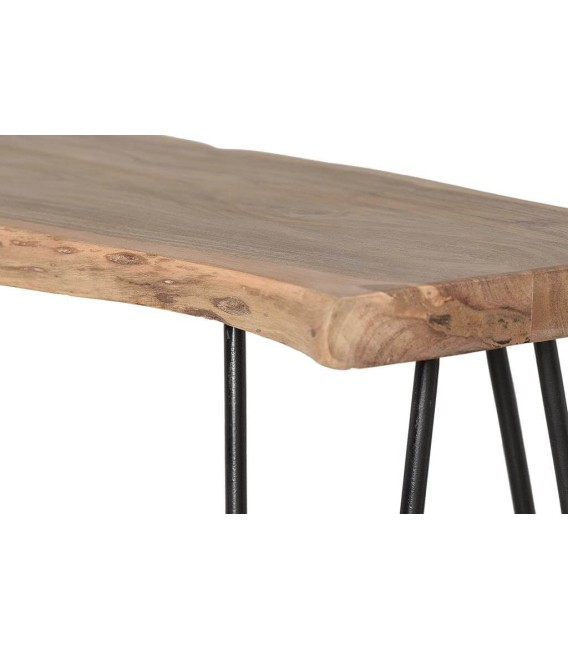 CONSOLA NATURA MADERA Y METAL 