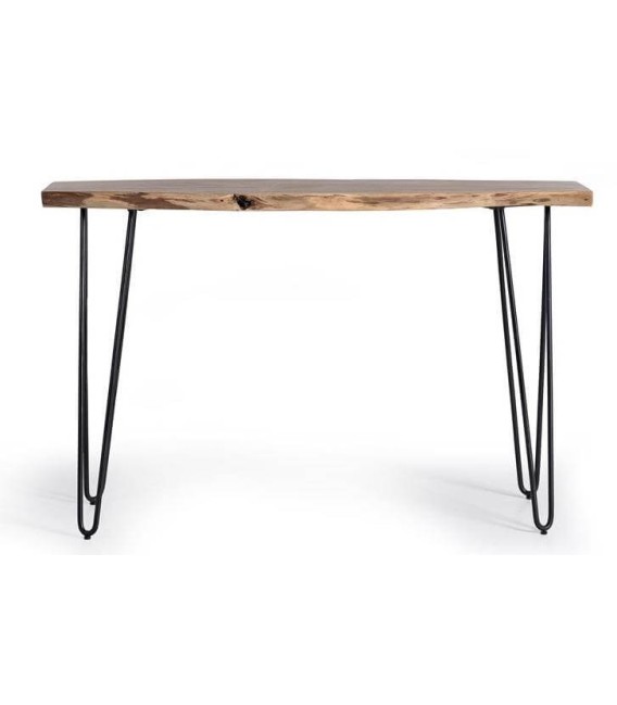 CONSOLA NATURA MADERA Y METAL 