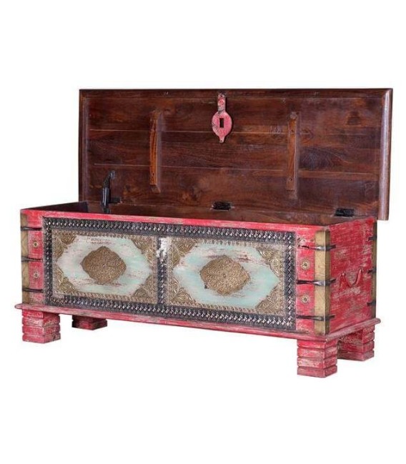 BAÚL APOLO MADERA Y METAL