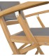 SILLÓN PLEGABLE BARCO MADERA Y SCREEN GRIS MDMHOGAR