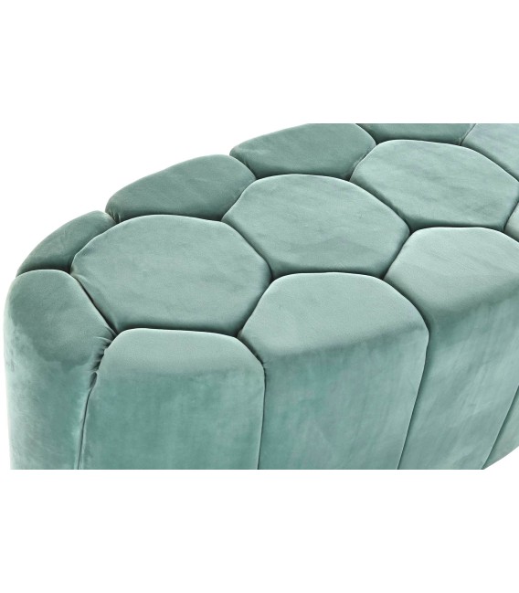 BANCO PIE DE CAMA VIENA TURQUESA TEXTIL 