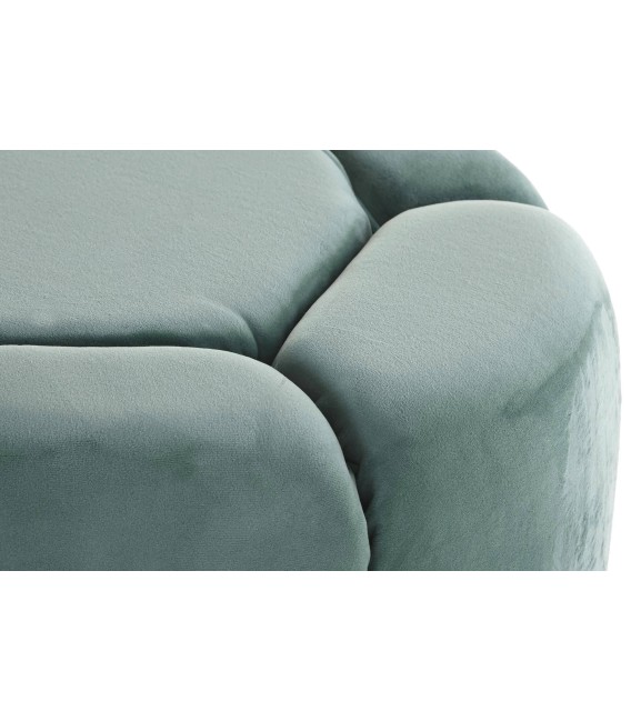BANCO PIE DE CAMA VIENA TURQUESA TEXTIL 