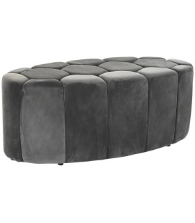 BANCO PIE DE CAMA VIENA GRIS TEXTIL MDMHOGAR