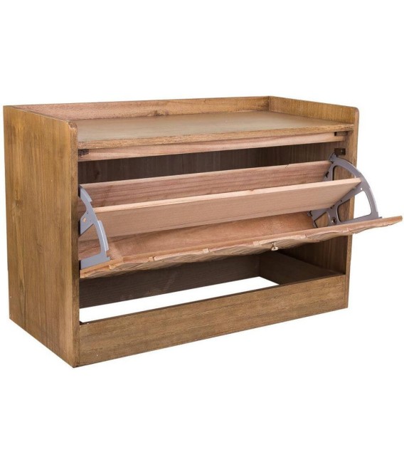 BANCO ZAPATERO NAXOS MADERA Y METAL MDMHOGAR