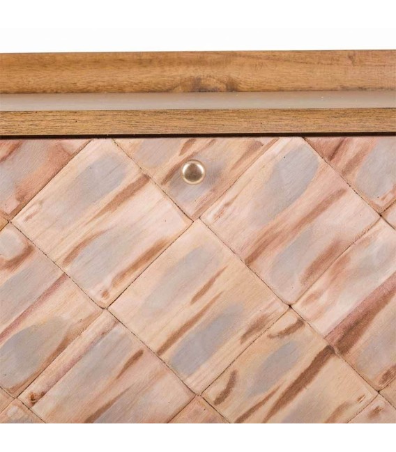 BANCO ZAPATERO NAXOS MADERA Y METAL MDMHOGAR