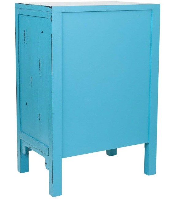 MESITA DE NOCHE MAKALU AZUL MADERA