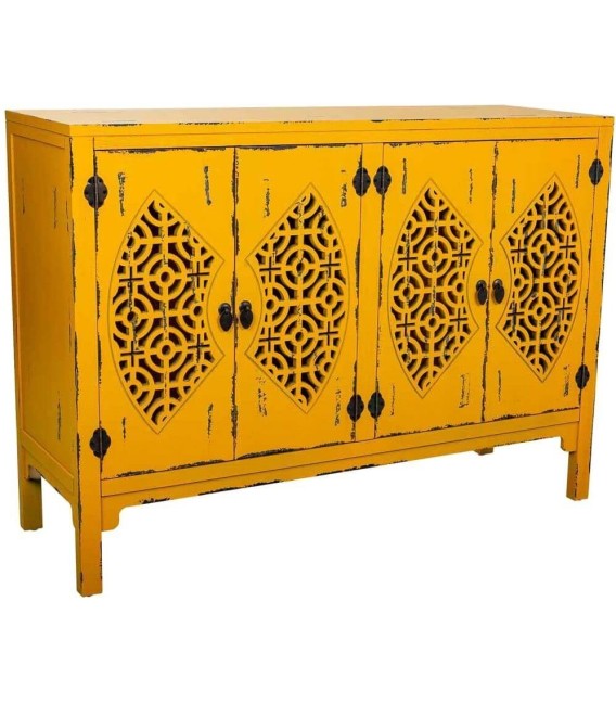 APARADOR MAKALU AMARILLO MADERA 