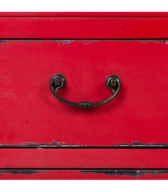 MUEBLE DE TV MAKALU ROJO MADERA 