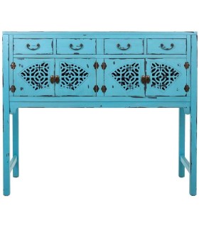 CONSOLA MAKALU AZUL MADERA MDMHOGAR