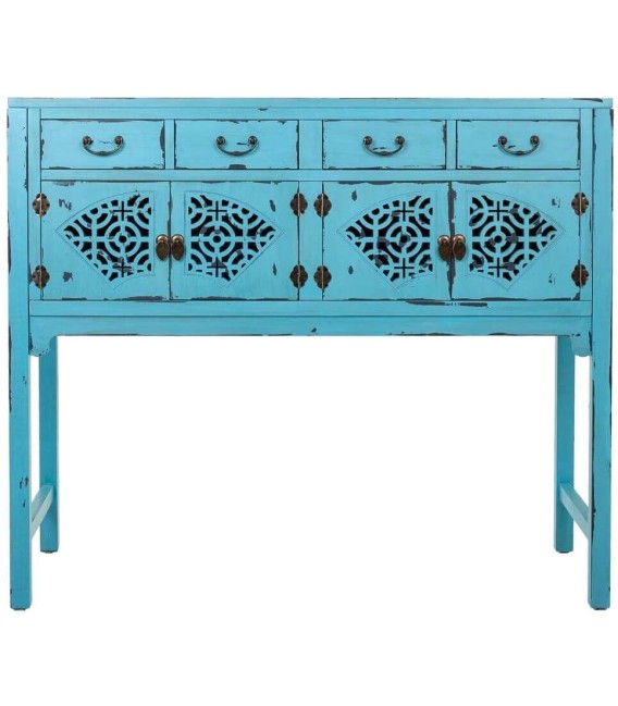 CONSOLA MAKALU AZUL MADERA MDMHOGAR