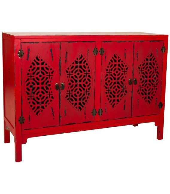  APARADOR MAKALU ROJO MADERA MDMHOGAR