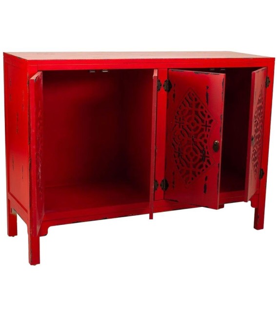  APARADOR MAKALU ROJO MADERA MDMHOGAR