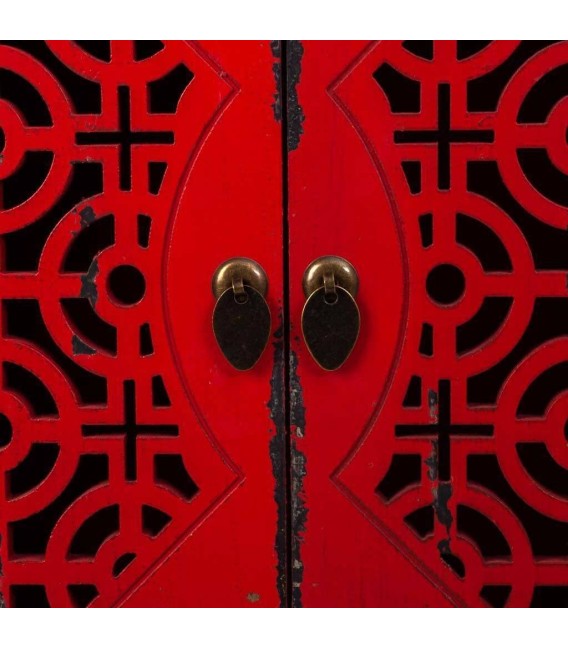  APARADOR MAKALU ROJO MADERA MDMHOGAR