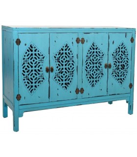 APARADOR MAKALU AZUL MADERA MDMHOGAR