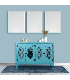 APARADOR MAKALU AZUL MADERA MDMHOGAR