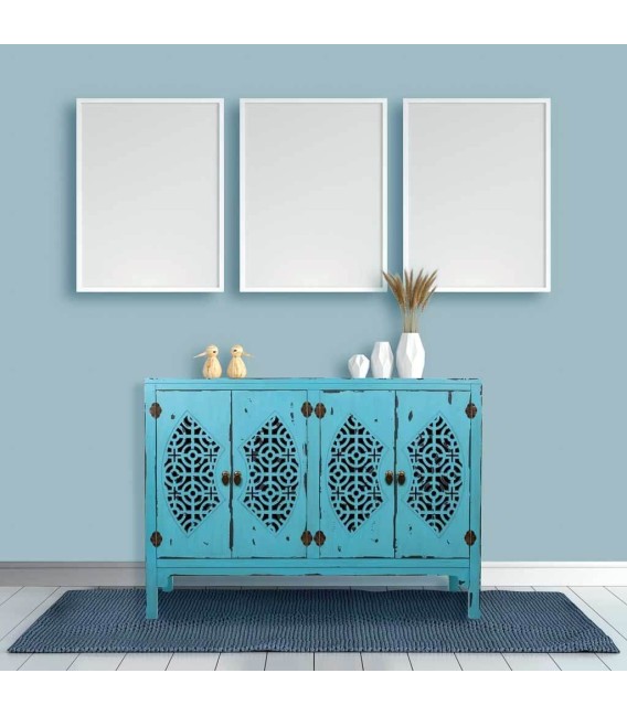 APARADOR MAKALU AZUL MADERA MDMHOGAR