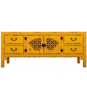 MUEBLE DE TV MAKALU AMARILLO MADERA MDMHOGAR
