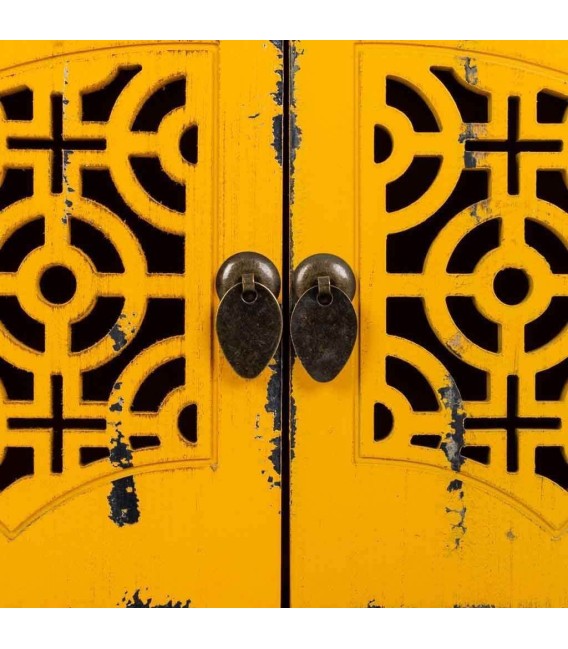 MUEBLE DE TV MAKALU AMARILLO MADERA MDMHOGAR