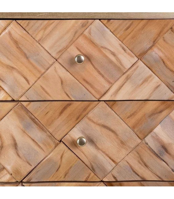 CÓMODA NAXOS 1 MADERA Y METAL