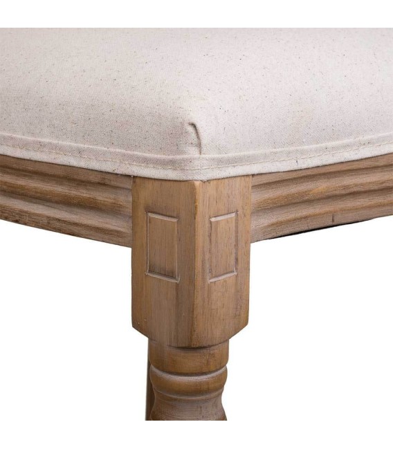 TABURETE LUIS XV MADERA ENEA Y TEXTIL MDMHOGAR