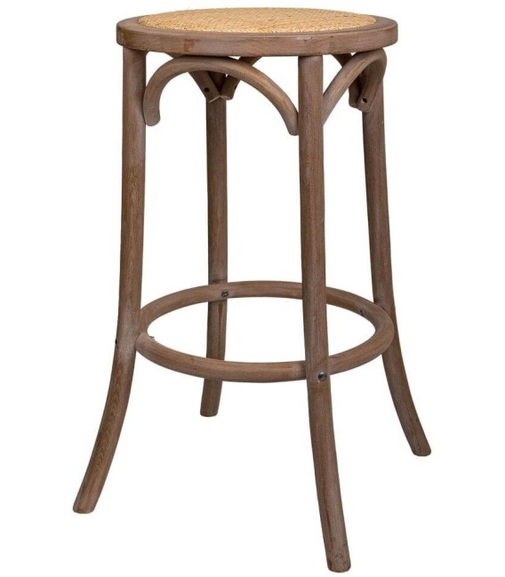 TABURETE TONETH MADERA Y ENEA MDMHOGAR