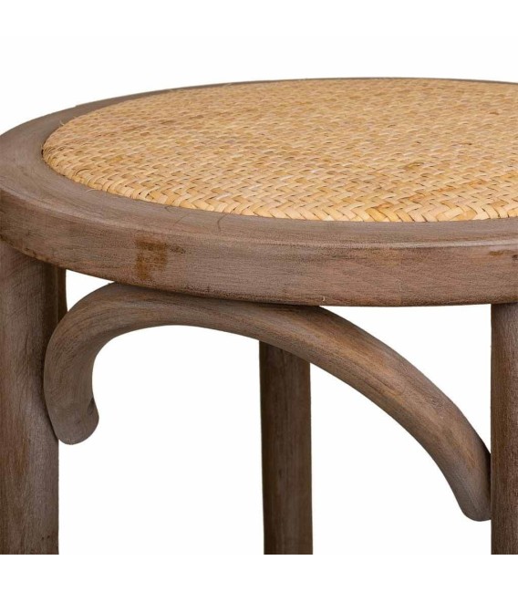 TABURETE TONETH MADERA Y ENEA MDMHOGAR