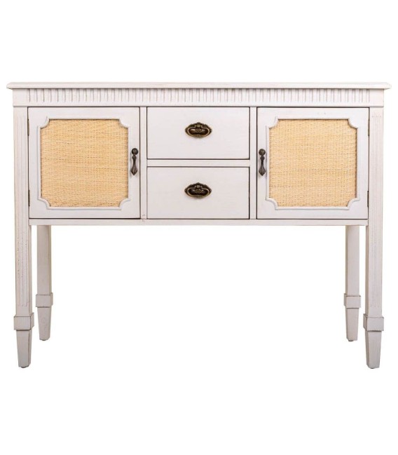 CONSOLA BRESA MADERA Y RATÁN MDMHOGAR