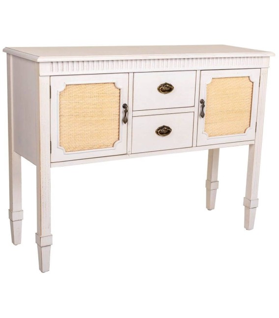 CONSOLA BRESA MADERA Y RATÁN MDMHOGAR