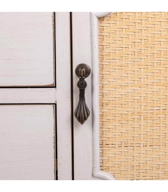 CONSOLA BRESA MADERA Y RATÁN MDMHOGAR